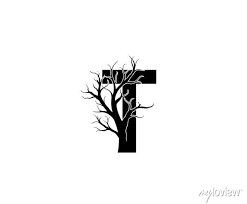 T Letter And Dead Branch Logo Icon