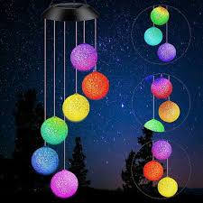 Solar Wind Chimes Colour Changing