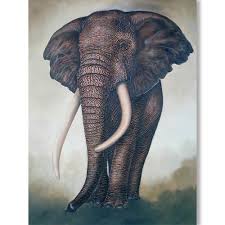Elephant Artwork Famous Large Canvas