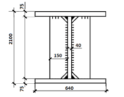 cross sectional view of the beam