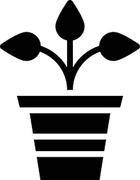 Potted Plant Icon Vector Art Icons