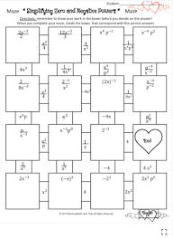 Answered Maze Simplifying Zero And