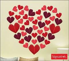 Paper Heart Wall Decor For Decoration