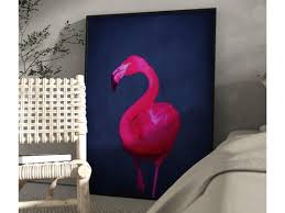 Print Neon Pink Flamingo Poster