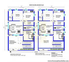 26x40 West Facing Vastu Home Plan