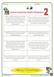 Writing Linear Equations Worksheets