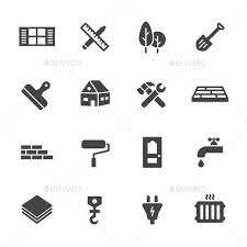 Construction Icons Ticket Design