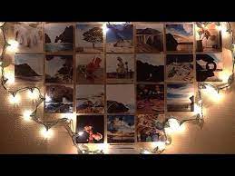 Heart Photo Wall With Lights Diy