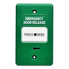 Resettable Emergency Door Release Green