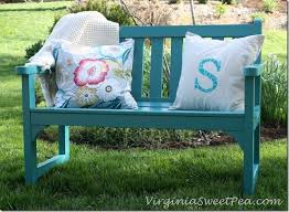 Garden Bench Makeover Sweet Pea