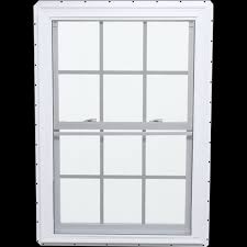 Argon Glass Double Hung White Vinyl Fin