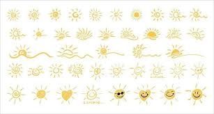 Sunshine Vector Art Icons And