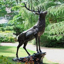 China Bronze Deer And Deer Sculpture
