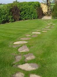 Grass Path Stone Garden Paths Garden