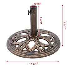 Costway 23 Lb Round Bronze Cast Iron