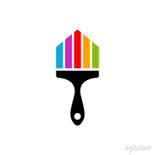 Paint Brush Logo Icon Design Template