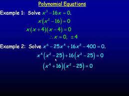 Polynomial Equations Part 1