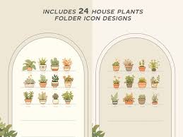Cute Desktop Folder Icons House Plants
