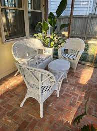 Wicker Furniture Set Outdoor Real