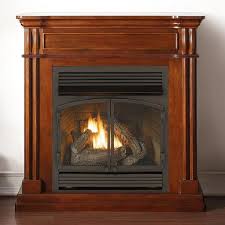 Duluth Forge Dual Fuel Ventless Fireplace 32 000 Btu T Stat Control Autumn Spice Finish
