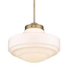 Milk Glass Standard Pendant Light