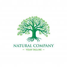 Green Tree Logo Design Natural Herbal
