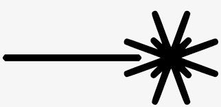 black and white laser beam png
