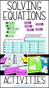 Solving Equations Activities