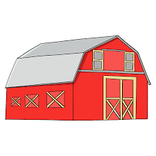 How To Draw A Barn Really Easy