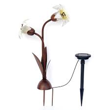 Light Solar Bronze Easter Lily Light