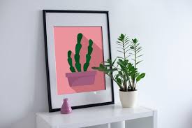 Suculent Cactus Pot Icon Flat