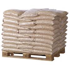 Pallet Of 15kg Bags Of Wood Pellets