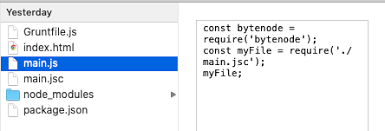 source code ouing bytenode