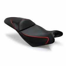 Black Leather Motorcycle Seat Cover