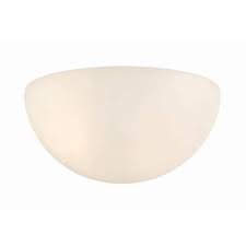 White Faux Alabaster Wall Sconce