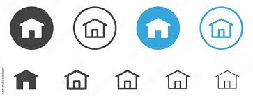 Web Home Icon On House Icon Home