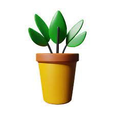 Potted Plants 3d Rendering Icon