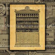 1800 S Vintage Apothecary Cabinet