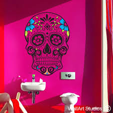 Mexican Sugar Skull Wall Tattoo
