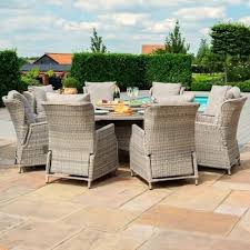 Cotswold Reclining 8 Seat Round Rattan