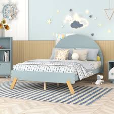 Kids Full Bed Frame With Curved