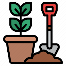 Gardening Plant Pot Shovel Icon