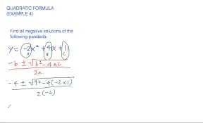 Quadratic Formula Example 4 Numerade