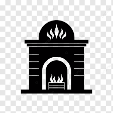 Fireplace Icon Isolated On White