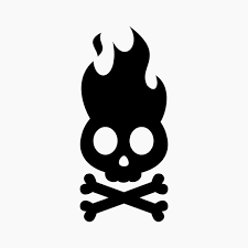 Flaming Skull Svg Png Eps Dxf Cut