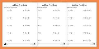 Adding Fractions With Like Denominators