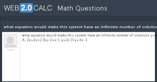 View Question What Equation Would