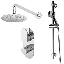 Modern Chrome Concealed Shower Pack
