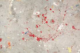 Concrete Floor Beautiful Art Droplets
