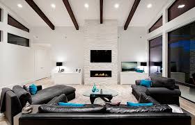 Modern Fireplace Designs With Tv Above
